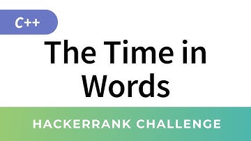 HackerRank Solution: The Time in Words in C++