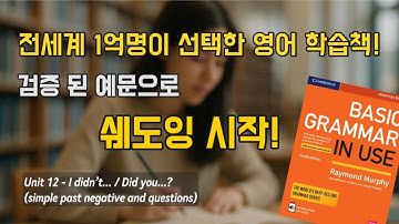 [Basic] Unit 12 - I didn’t... / Did you...? (Simple Past Negative & Questions) | Grammar in Use
