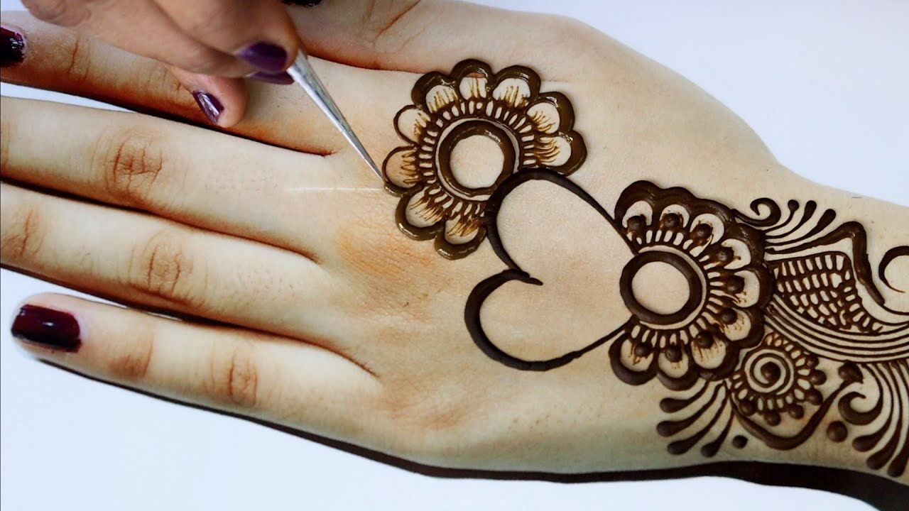 Beautiful Back hand Jewellery Mehndi Design-Easy Simple Stylish Mehndi ...