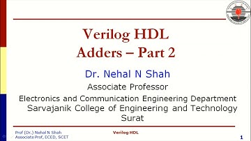 Adders using structural modeling in Verilog HDL Part2