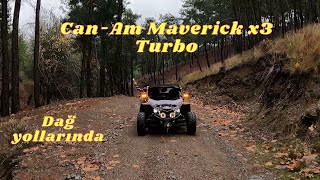 Can-Am Maverick x3 Turbo dağla imtihanı . Off road un dibine vurduk cforce atv ve utv ler ile .