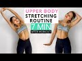 7 MIN STRETCHING AFTER WORKOUT | Neck, Shoulders, Arms & Back Cool Down For Recovery & Relaxation