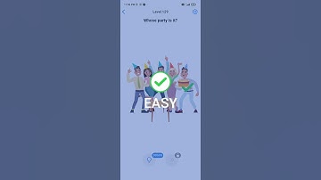 EASY GAME – BRAIN TEST LEVEL 129 WHOSE PARTY IS IT ?