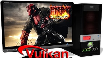XENIA Xbox 360 Emulator - Hellboy: The Science of Evil (2008). Vulkan api. Test run on PC #2