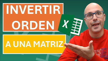 ✅ INVERTIR el ORDEN de una MATRIZ en #excel