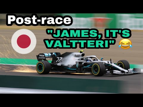 VALTTERI BOTTAS "JAMES IT'S VALTTERI" team radio AFTER the Japanese GP! 😂