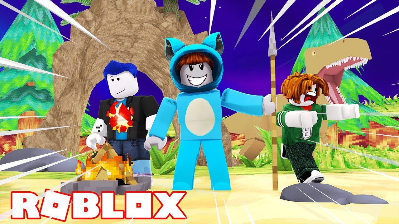 ⁣NOS CONVERTIMOS en CAVERNICOLAS BOOGA BOOGA en ROBLOX ? BEBE MILO AVENTURAS con TIMO VITA Y MORA