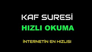 KAF SURESİ HIZLI OKUMA Resimi