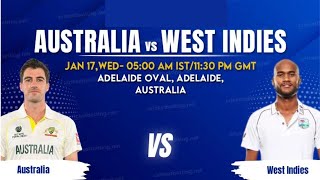 🔴 Live: Australia vs West Indies – TEST Match | AUS vs WI Live | 2024