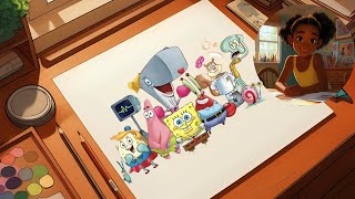 ImagineWithMira  Mira doodles SpongeBob and Patrick while explaining the importance of friendship!