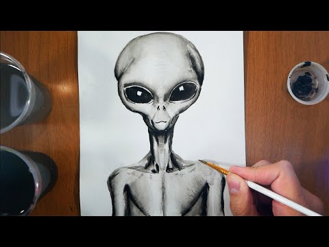 Video: Cómo Dibujar Un Extraterrestre