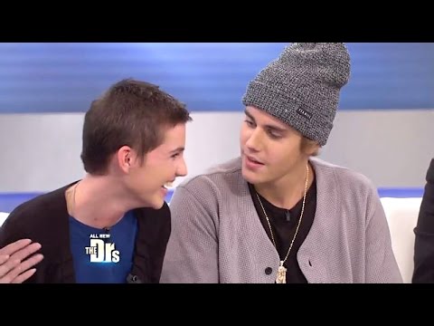 Justin Bieber Surprise Visit For A Young Burn Victim On (The Drs Show)