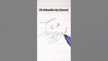 Tayyab Name Signature #trending #art #drawing #viral #3d #youtube