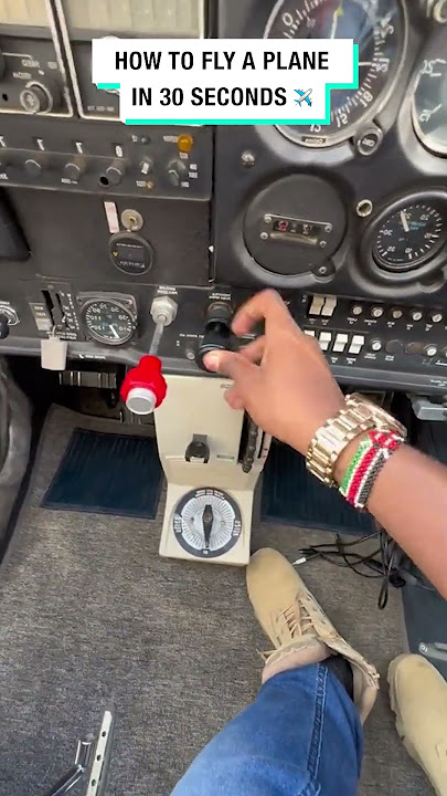 How to fly a plane in 30 seconds ✈️ 🎥 khalifkairo
