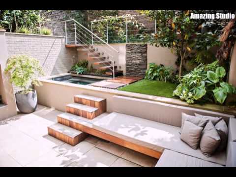 Kleine hinterhof garten mit treppen youtube