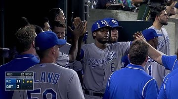 KC@DET: Escobar tacks on another with a RBI single