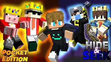 PLAYING MINECRAFT PE HIDE AND SEEK ||THE HIVE SERVER FIRST TIME. #minecraft