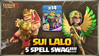 Strongest Th14 LaLo Attack | Th14 Sui LaLo | Th14 Sui GoLaLoon | Best TH14 Attack Strategy in coc