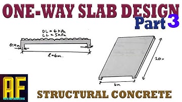 One-Way Concrete Slab Design Part 3 - Minimum Spacing, Shrinkage Reinforcement, Crack Control