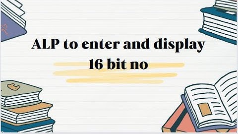 8086 Assembly | Enter/Display 16-Bit Number | Convert ASCII to BCD | TRN CSE Tutorial