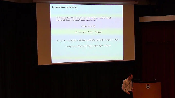 Dr. Dimitris Giannakis: "Data-driven Approaches for Spectral Decomposition of Ergodic Dyn Syst"