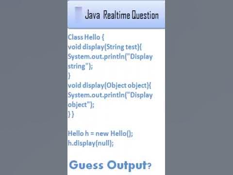 Java Method overloading Program question #shorts #youtubeshorts - YouTube
