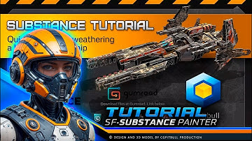 Substance painter Tutorial - Quick Texturing/Weathering a Low-res Spaceship