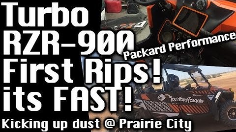 Turbo Polaris RZR-900 - First Rips! its FAST! Kicking up Dust at Prairie City