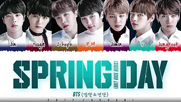 BTS  - 'SPRING DAY' (BRIT ROCK REMIX) Lyrics [Color Coded_Han_Rom_Eng]