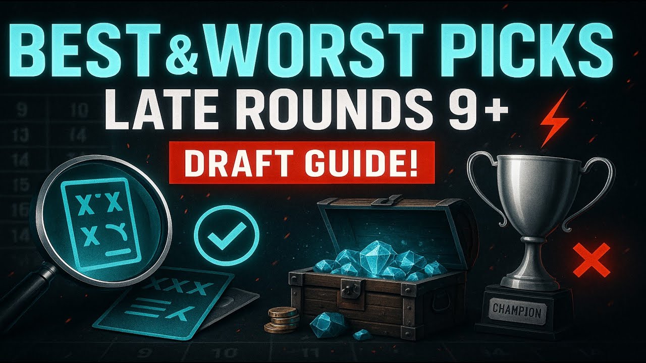 Best & Worst Late Round Picks for 2025 Fantasy Football (Draft Guide!)