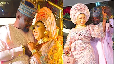 Couple Goal! Yoruba Actress Lizzy Anjorin &Her Husband Rock Matching Outfits as They Dance Together