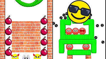 Draw To Smash Game vs Hide Ball Logic puzzle Game / Level 100 - 78 Game / ASMR Gameplay / Rescue