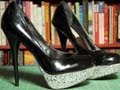 DIY crystal party shoes