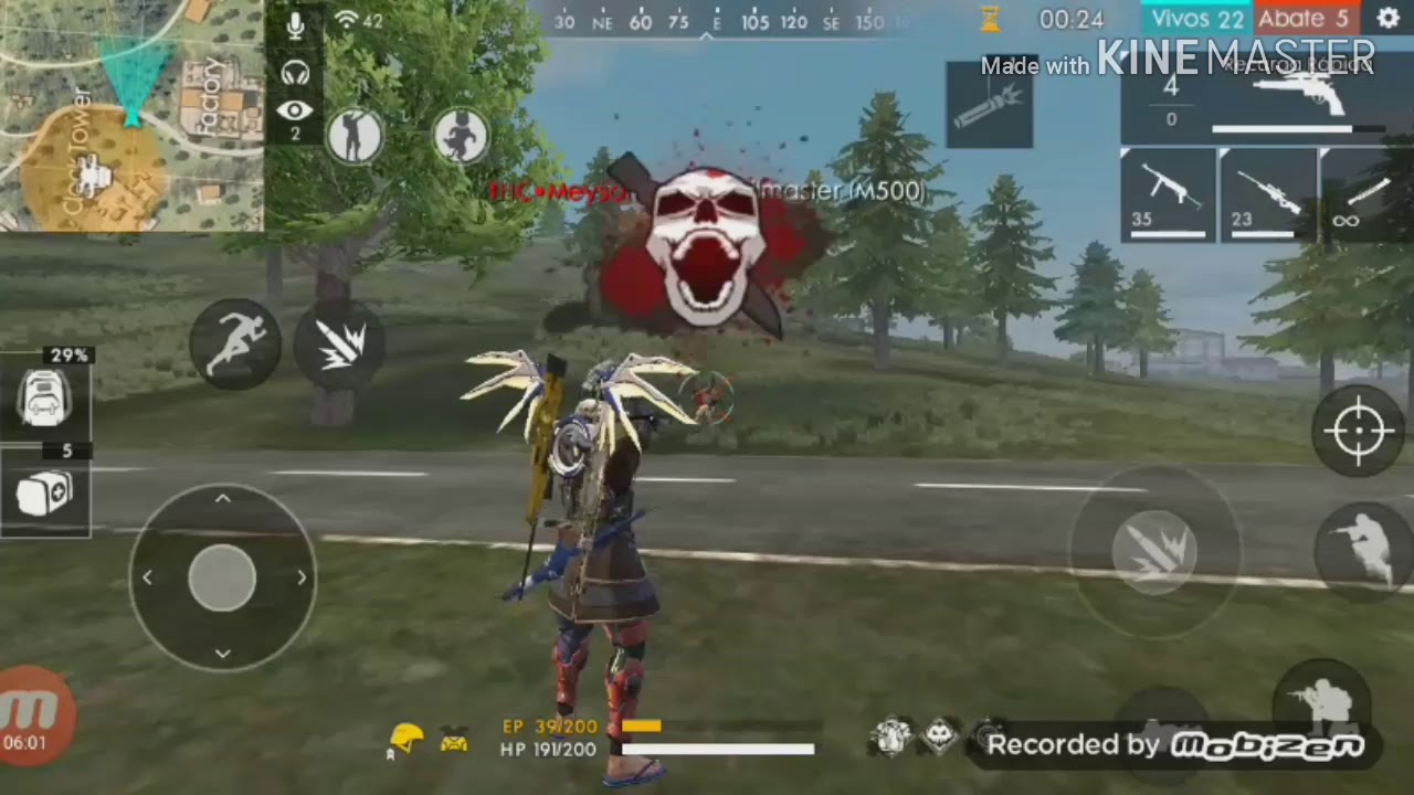 Pegando muitas kill no Free Fire