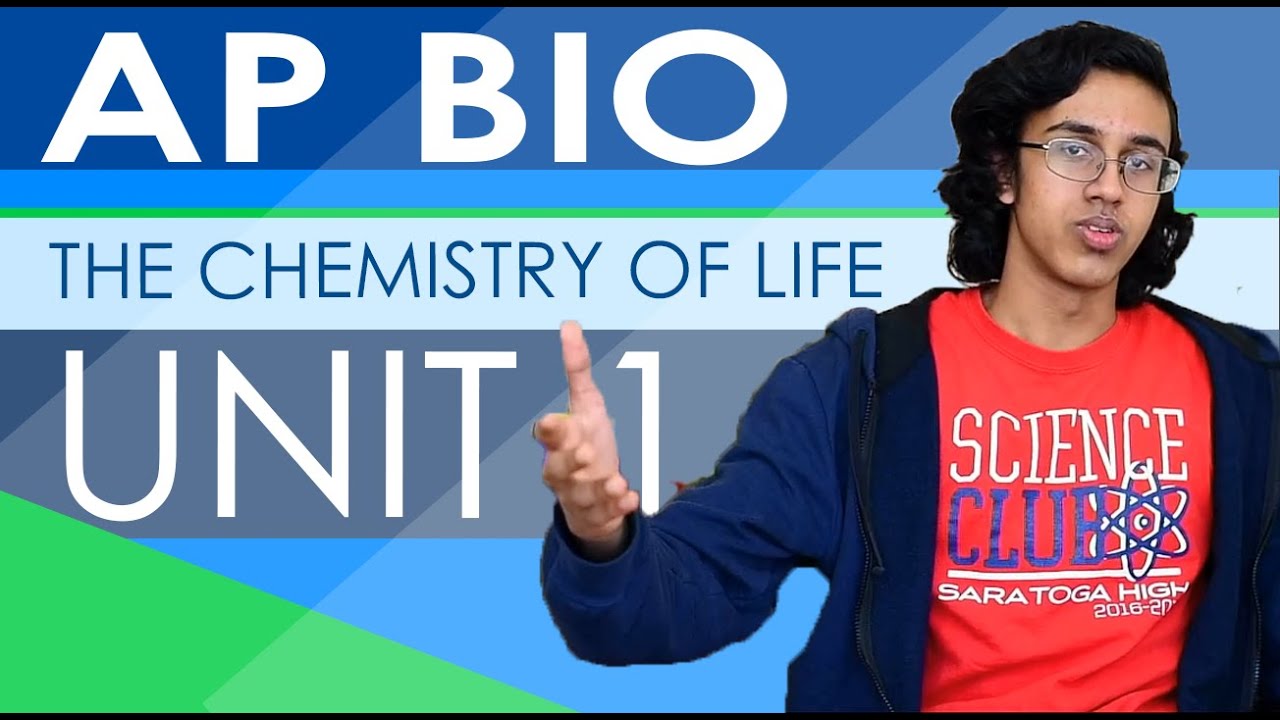 AP Biology Unit 1 Review The Chemistry Of Life YouTube