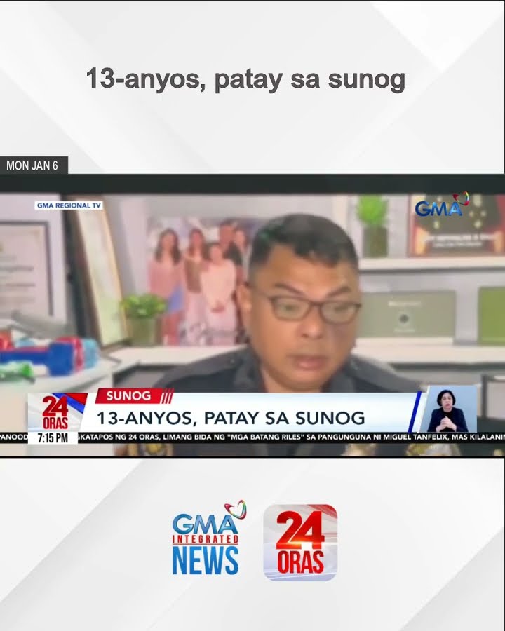 13-anyos, patay sa sunog | 24 Oras