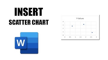 How to insert scatter chart in word