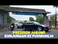 Iring iringan presiden jokowi di purworejo