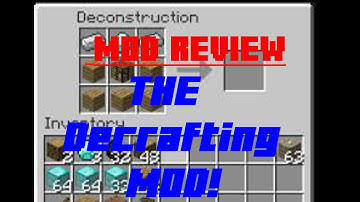 Minecraft Mini Mod Review - The Decrafting Mod!