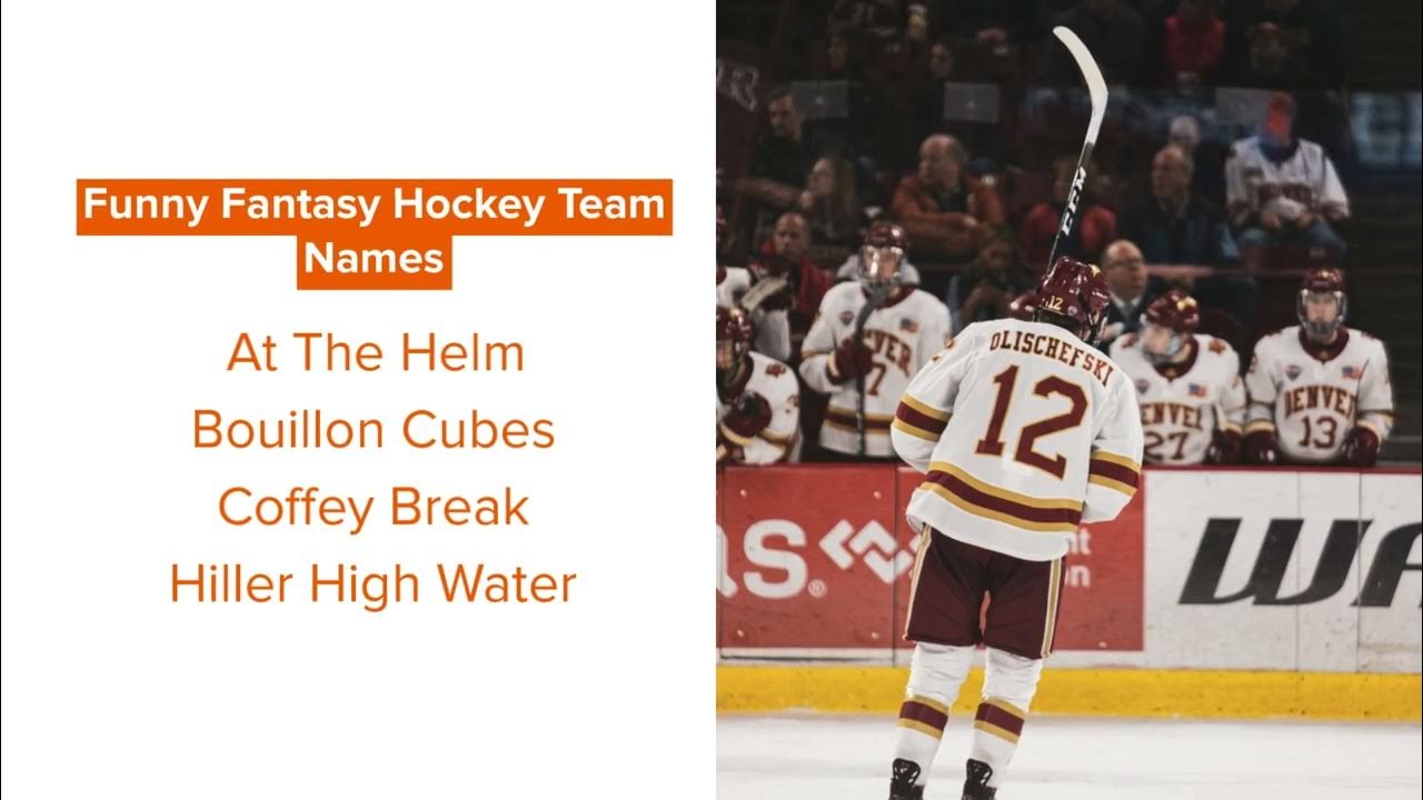 Best Fantasy Hockey Team Names That Are Funny And Cool YouTube