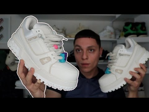 Louis Vuitton Trainer Sneaker White on White High - proalpaandomega