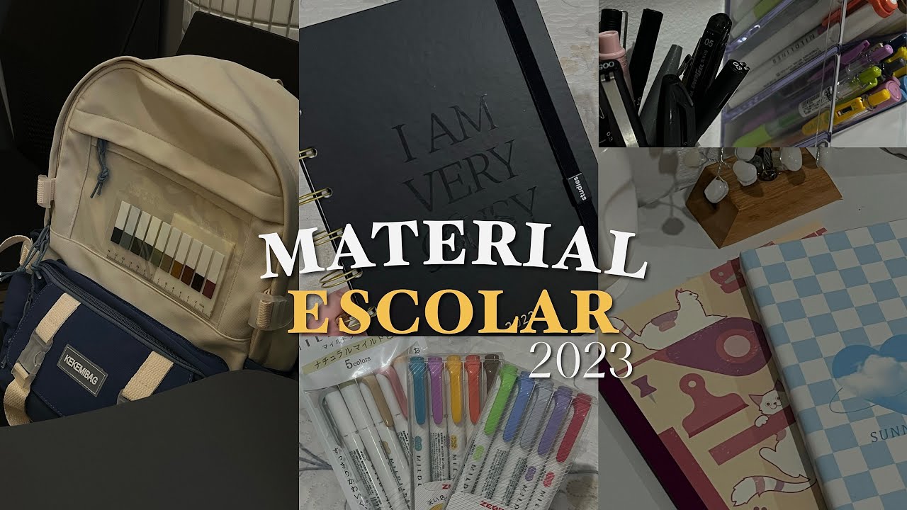 MEU MATERIAL ESCOLAR DE 2023 📓