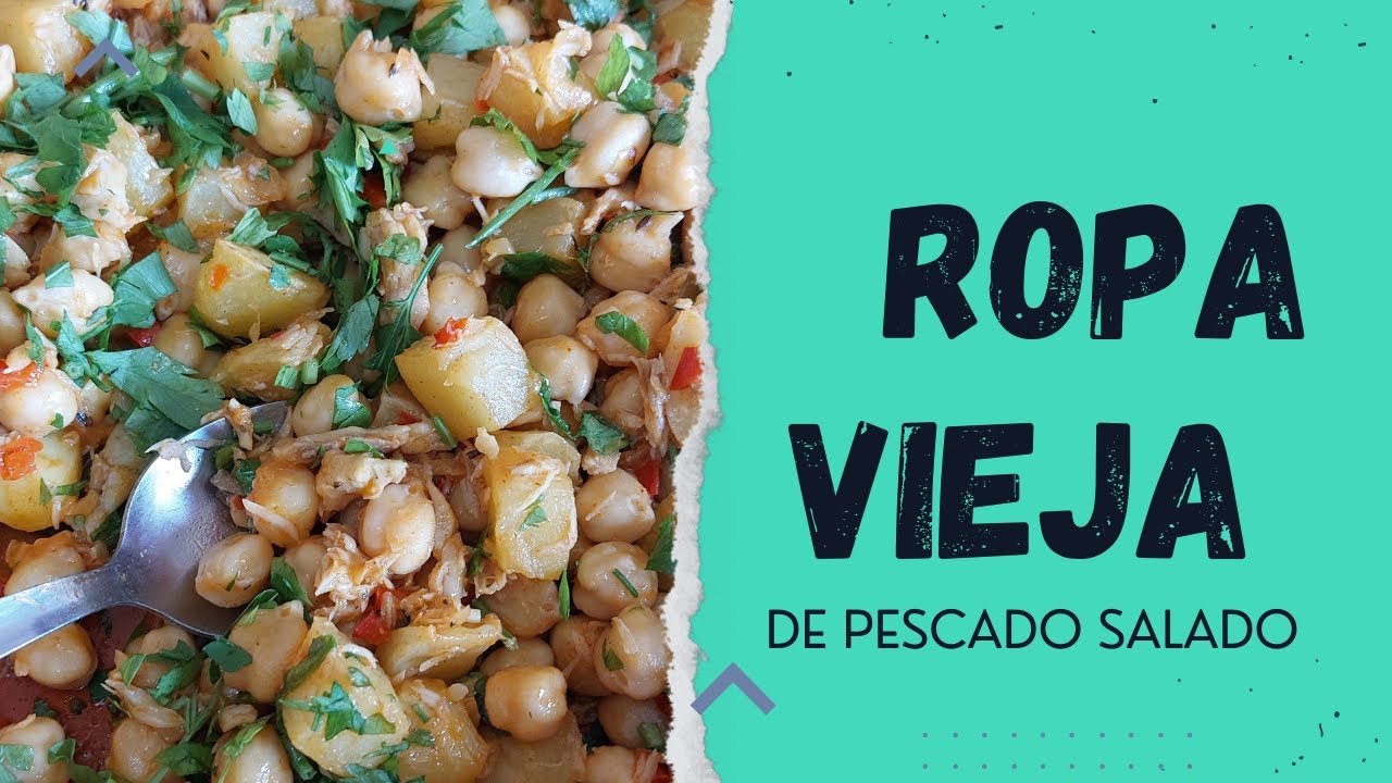 Viaje Sostener Promover ROPA VIEJA DE PESCADO SALADO 🍽 #traditional #cocina #canarias - YouTube