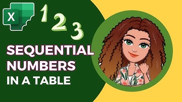 ROW function: adding sequential numbers in an Excel table - dynamic numbering with one easy formula!
