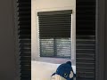 Motorized Hunter Douglas Blackout Shades Installed by Gemini Blinds in Mamaroneck, New York.