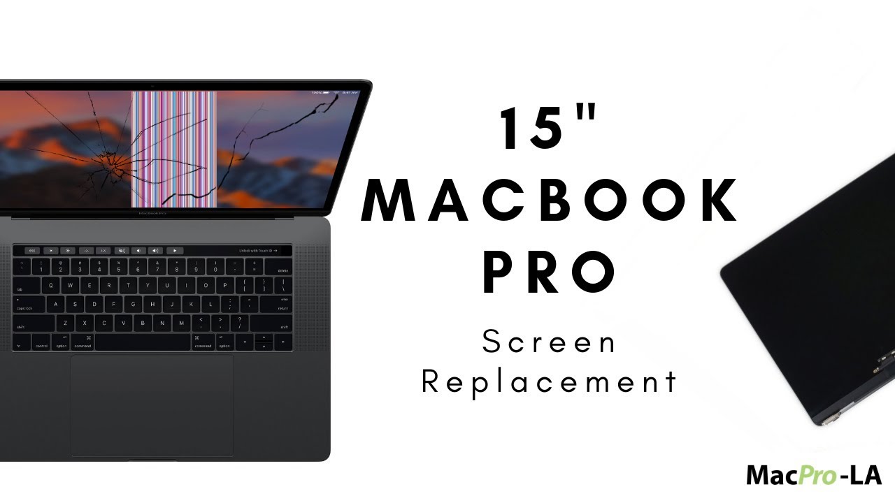 How to Replace a Screen for a MacBook Pro Touch Bar 15" 2016 2017 YouTube