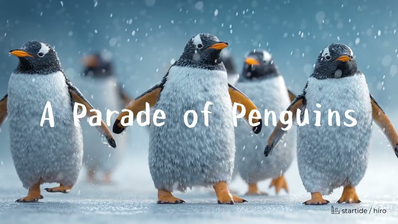 行列ぺんぎん - A Parade of Penguins - YouTube