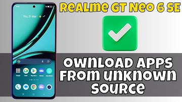 Allow App Install Frorm Unknown Sources Realme GT Neo 6 SE  || Download apps from unknown source👍