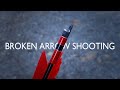 Shooting  an arrow with broken nock