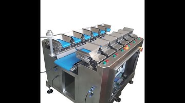 Linear combination weigher machine for potato carrot lettuce onion #weighingmachine